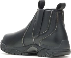 HYTEST 13200 Black Steel Toe, EH, XRD Internal Met Guard, Easy On/Off, Welder's Boot -Shoes Sales Store 13200 2020 update back profile