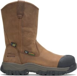 HYTEST FootRests 15041 Brown Comp Toe, EH, Internal Met Guard, Waterproof, PR, Wellington -Shoes Sales Store 15041 side 2020 update