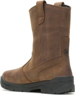 Hytest 15221 Knock, Men's, Brown, Steel Toe, EH, Mt, WP Wellington Work Boot -Shoes Sales Store 15221 back profile