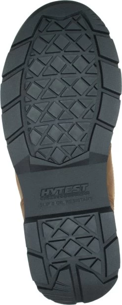 Hytest 15221 Knock, Men's, Brown, Steel Toe, EH, Mt, WP Wellington Work Boot -Shoes Sales Store 15221 outsole