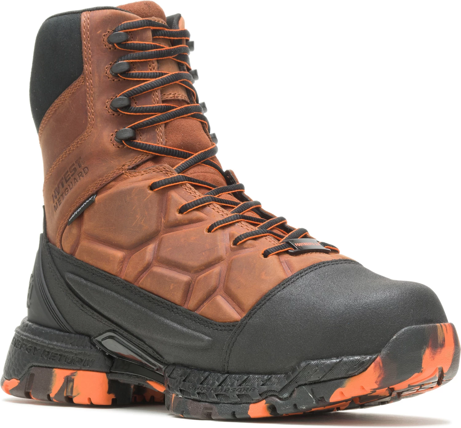 HYTEST 24251 Trio, Men's, Brown, Nano Toe, EH, Mt, Waterproof, 8 Inch Work Boot 3 HYTEST 24251 Trio, Men's, Brown, Nano Toe, EH, Mt, Waterproof, 8 Inch Work Boot
