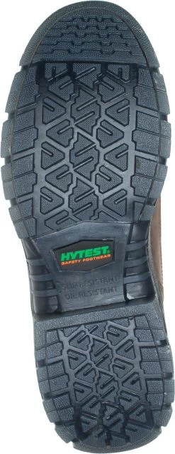 HYTEST 44511 Admiral, Men's, Brown, Steel Toe, EH, Mt, WP, 8 Inch Boot -Shoes Sales Store 44511 outsole