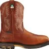 Ariat AR10017175 WorkHog, Men's, Brown, Comp Toe, EH, PR, WP, 11 Inch, Pull On, Work Boot 1 Ariat AR10017175 WorkHog, Men's, Brown, Comp Toe, EH, PR, WP, 11 Inch, Pull On, Work Boot -Shoes Sales Store ar10017175 side