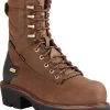 Ariat AR10018567 Powerline, Men's, Brown, Comp Toe, EH, WP, INS, 8 Inch Logger