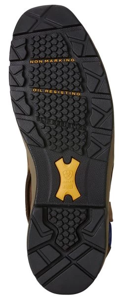 Ariat AR10020094 MasterGrip Brown Men's Work CT, SD Wellington -Shoes Sales Store ar10020094 outsole