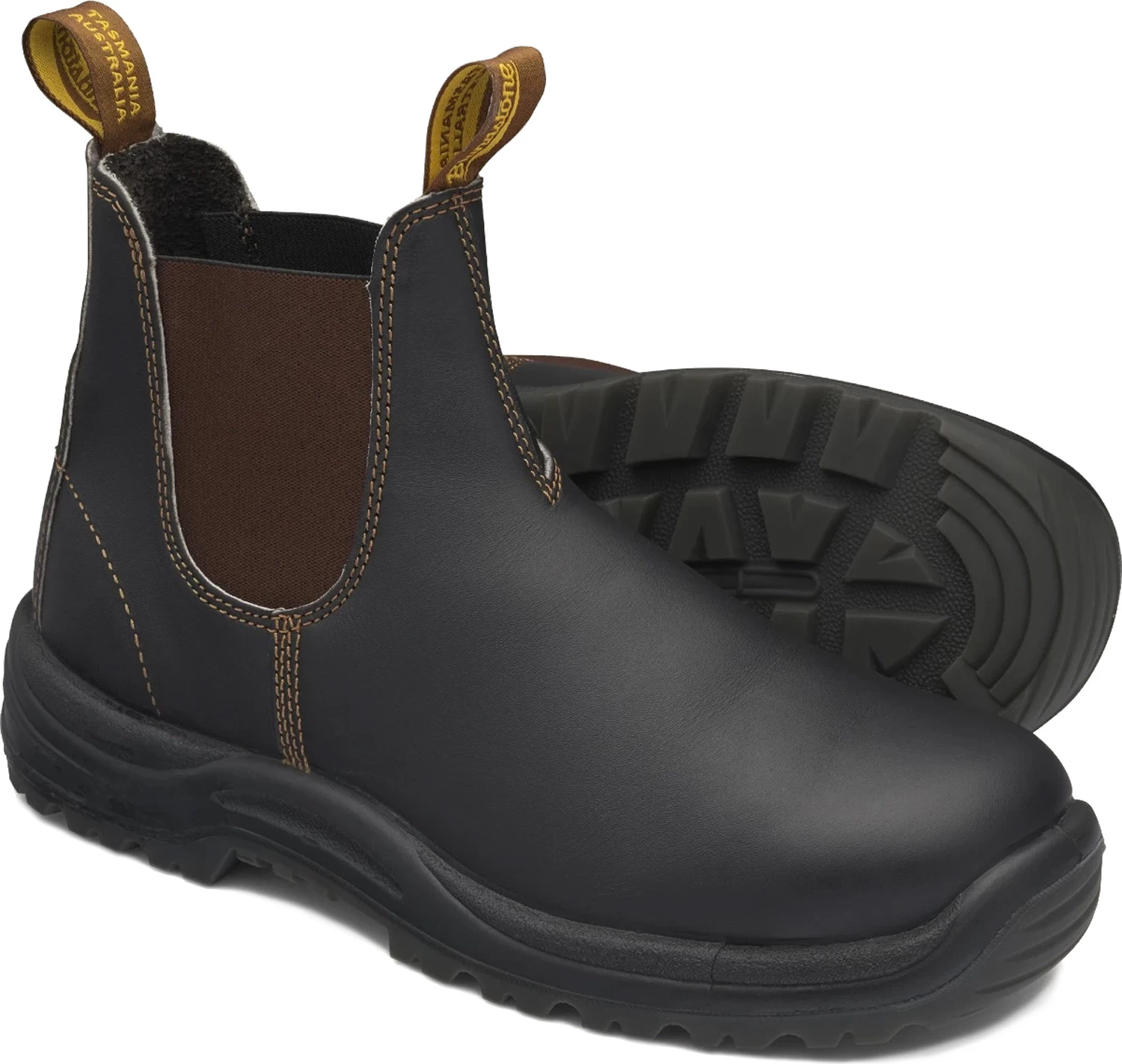 Blundstone BL172 Men's, Stout Brown, Steel Toe, EH, Chelsea Boot 6 Blundstone BL172 Men's, Stout Brown, Steel Toe, EH, Chelsea Boot - Image 4
