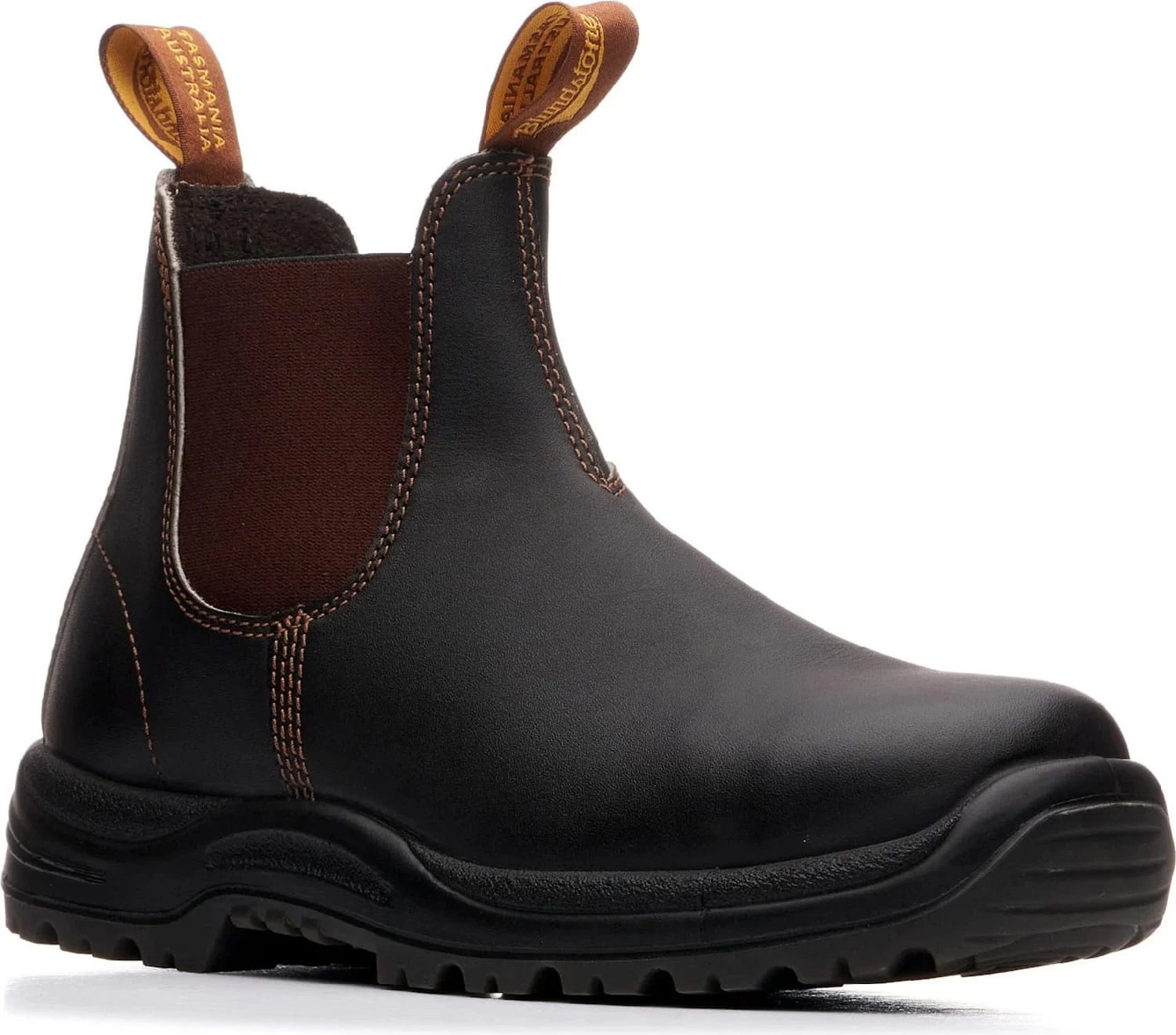 Blundstone BL172 Men's, Stout Brown, Steel Toe, EH, Chelsea Boot 3 Blundstone BL172 Men's, Stout Brown, Steel Toe, EH, Chelsea Boot