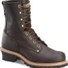 Carolina CA1821 Brown Steel Toe, Electrical Hazard, Men's 8 Inch Logger -Shoes Sales Store ca1821 profile 2019 update