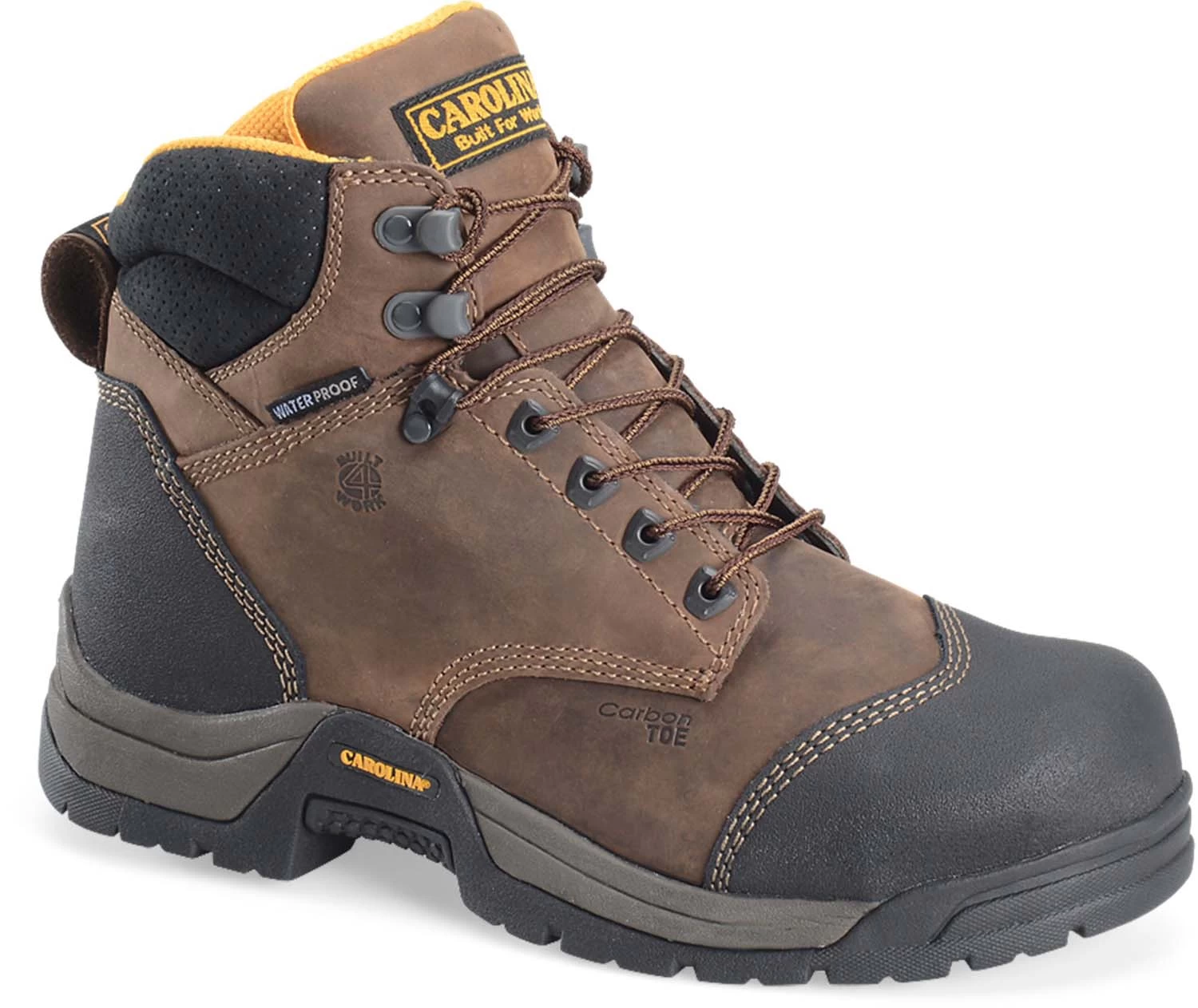 Carolina CA5522 Bruno Lo, Men's, Brown, Comp Toe, SD, WP, 6 Inch Boot 3 Carolina CA5522 Bruno Lo, Men's, Brown, Comp Toe, SD, WP, 6 Inch Boot