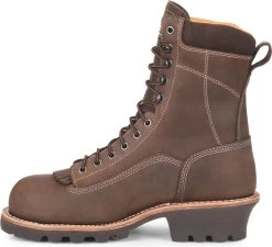 Carolina CA7522 Men's, Brown, Comp Toe, EH, Waterproof, Lace-to-Toe Logger -Shoes Sales Store ca7522 inside 2020 update