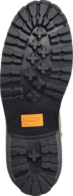 Carolina CA9824 Spruce, Men's, Copper, Steel Toe, EH. WP, Lace To Toe, Logger, 8 Inch, Work Boot -Shoes Sales Store ca9824 outsole