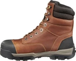 Carhartt CME8355 Ground Force, Men's, Brown, Comp Toe, EH, WP, 8 Inch Boot -Shoes Sales Store cme8355 inside