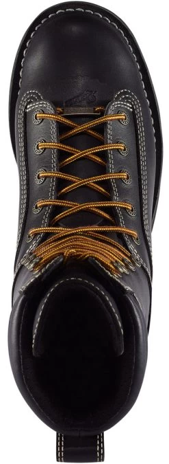 Danner DH17311 Quarry, Men's, Black, Alloy Toe, EH, WP, 8 Inch Boot -Shoes Sales Store dh17311 top