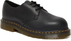 Dr. Martens DMR26310001 1461 Men's, Black, Steel Toe, EH, Slip Resistant Oxford