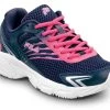 FILA FIL680418 Memory Starform SR, Women's, Navy/Pink Glow/Metallic Silver, Low Athletic, Slip Resistant, Work Shoe -Shoes Sales Store fil680418 profile