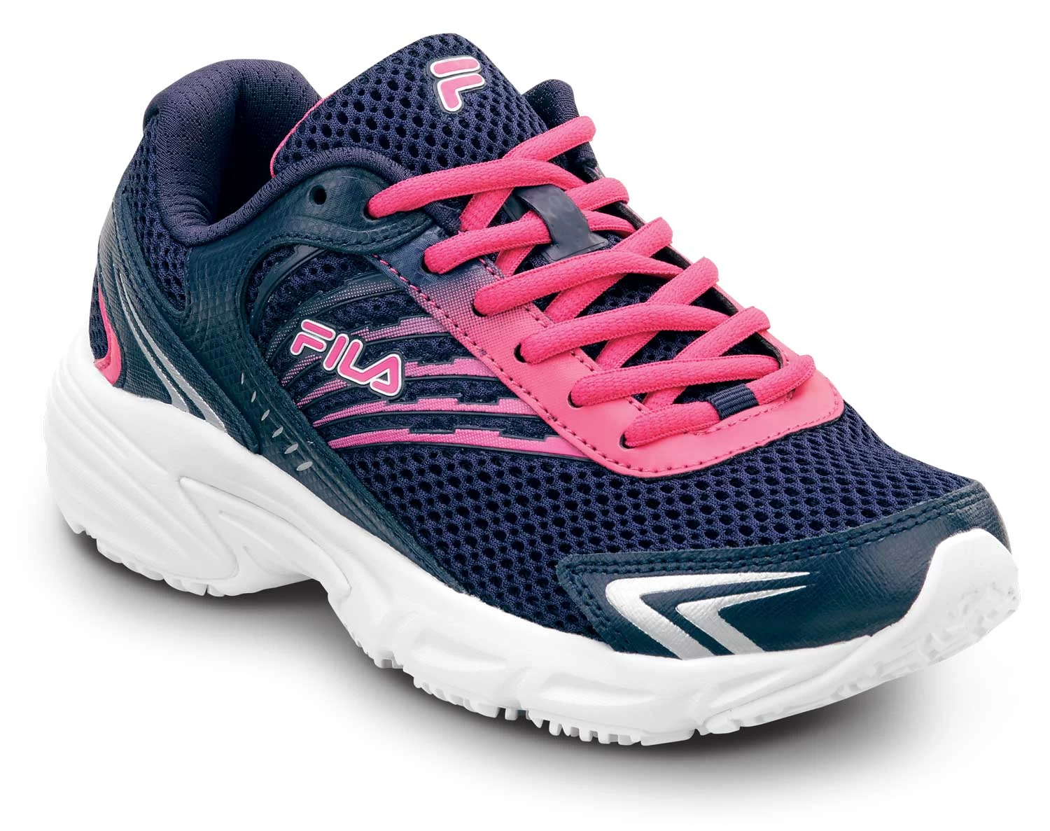 FILA FIL680418 Memory Starform SR, Women's, Navy/Pink Glow/Metallic Silver, Low Athletic, Slip Resistant, Work Shoe 3 FILA FIL680418 Memory Starform SR, Women's, Navy/Pink Glow/Metallic Silver, Low Athletic, Slip Resistant, Work Shoe