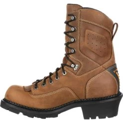 Georgia Boot GAGB00097 Comfort Core Men's, Brown, Comp Toe, EH, Waterproof, 9 Inch Logger -Shoes Sales Store gagb00097 inside