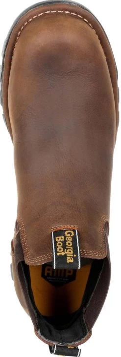 Georgia Boot GAGB00337 Eagle One, Men's, Brown, Steel Toe, EH, WP, Chelsea Boot -Shoes Sales Store gagb00337 top