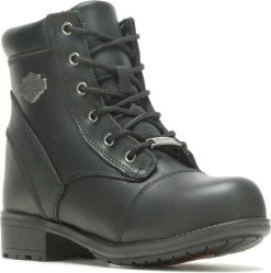 Harley Davidson HD83883 Raine, Women's, Black, Steel Toe, EH, Side Zip Boot