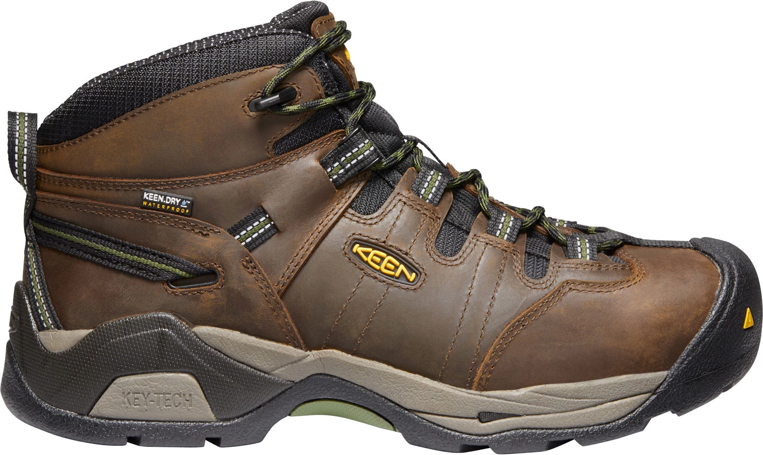 KEEN Utility KN1020085 Detroit XT, Men's, Brown/Green, Steel Toe, EH, WP Hiker 3 KEEN Utility KN1020085 Detroit XT, Men's, Brown/Green, Steel Toe, EH, WP Hiker