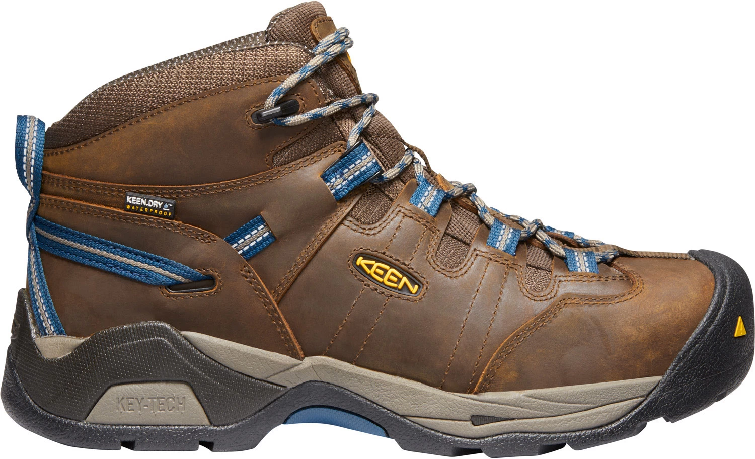 KEEN Utility KN1020086 Detroit XT, Men's, Brown/Blue, Steel Toe, EH, WP Hiker 3 KEEN Utility KN1020086 Detroit XT, Men's, Brown/Blue, Steel Toe, EH, WP Hiker