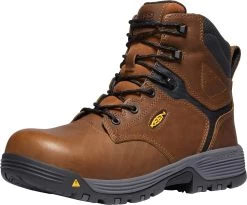 KEEN Utility KN1024182 Chicago, Tobacco/Black, Men's, Comp Toe, EH, WP, 6 Inch Boot -Shoes Sales Store kn1024182 inside profile