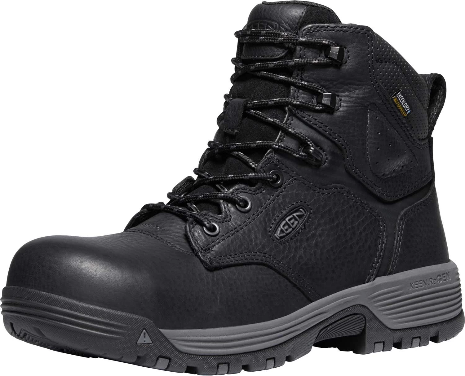 KEEN Utility KN1024184 Chicago, Black, Men's, Comp Toe, EH, WP, 6 Inch Boot 5 KEEN Utility KN1024184 Chicago, Black, Men's, Comp Toe, EH, WP, 6 Inch Boot - Image 3