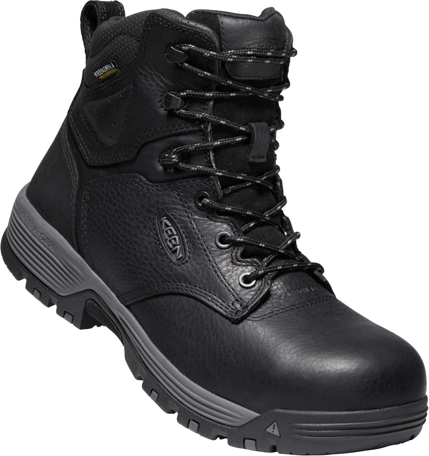 KEEN Utility KN1024184 Chicago, Black, Men's, Comp Toe, EH, WP, 6 Inch Boot 4 KEEN Utility KN1024184 Chicago, Black, Men's, Comp Toe, EH, WP, 6 Inch Boot - Image 2