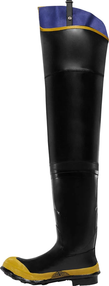 LaCrosse 24009091 Men's Black/Yellow 32 Inch Waterproof, Steel Toe, Hip Boot 5 LaCrosse 24009091 Men's Black/Yellow 32 Inch Waterproof, Steel Toe, Hip Boot - Image 3