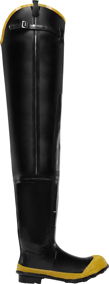 LaCrosse 24009091 Men's Black/Yellow 32 Inch Waterproof, Steel Toe, Hip Boot 4 LaCrosse 24009091 Men's Black/Yellow 32 Inch Waterproof, Steel Toe, Hip Boot - Image 2