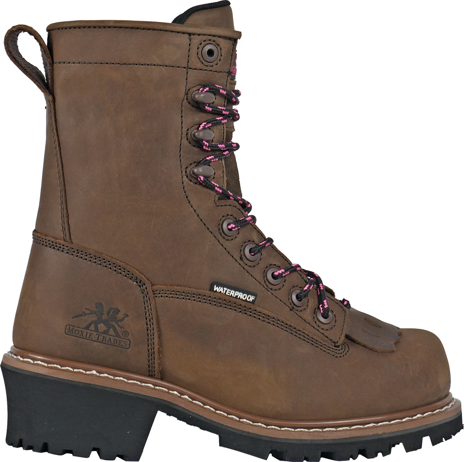 Hoss Boots MT28028 Mareen, Women's, Brown, Comp Toe, EH, PR, WP, 8 Inch, Logger Work Boot 4 Hoss Boots MT28028 Mareen, Women's, Brown, Comp Toe, EH, PR, WP, 8 Inch, Logger Work Boot - Image 2