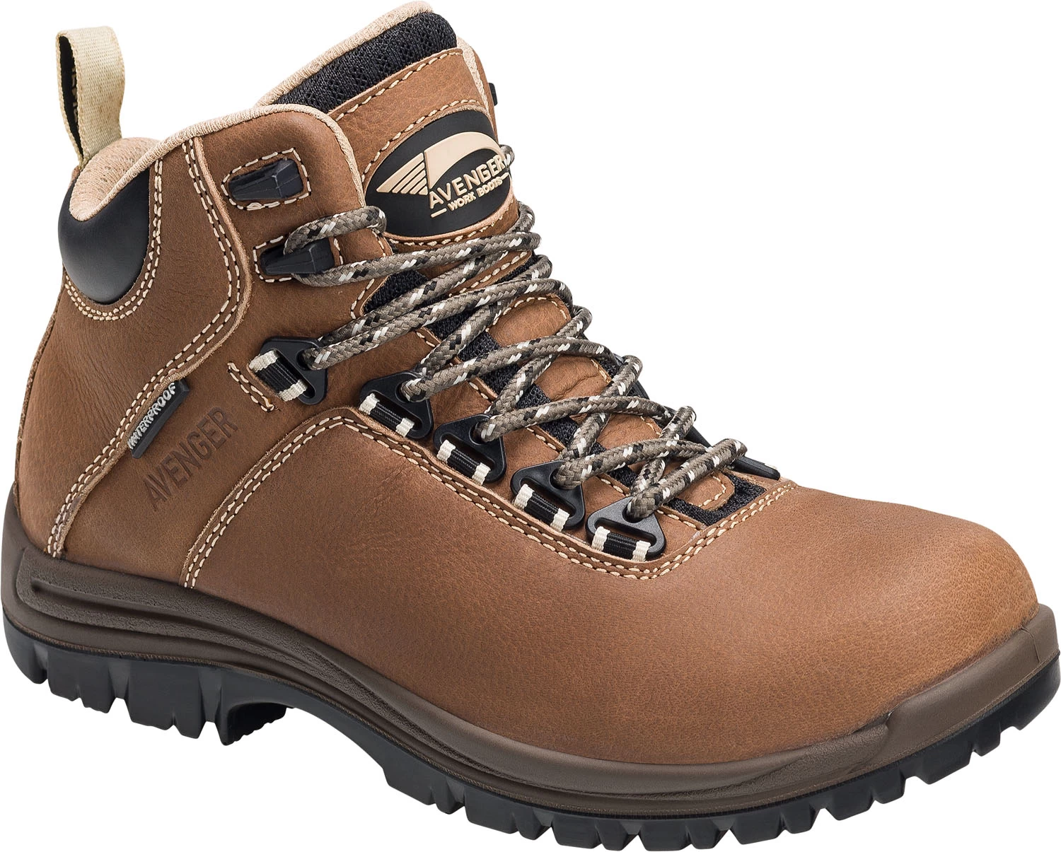 Nautilus/Avenger N7286 Women's, Tan, Comp Toe, EH, WP, PR Hiker 3 Nautilus/Avenger N7286 Women's, Tan, Comp Toe, EH, WP, PR Hiker