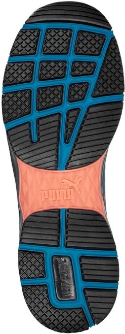 Puma PU643945 Safety Motion, Women's, Black/Blue, Comp Toe, SD, Low Athletic, Work Shoe -Shoes Sales Store pu643945 outsole