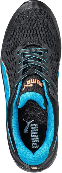 Puma PU643945 Safety Motion, Women's, Black/Blue, Comp Toe, SD, Low Athletic, Work Shoe -Shoes Sales Store pu643945 top