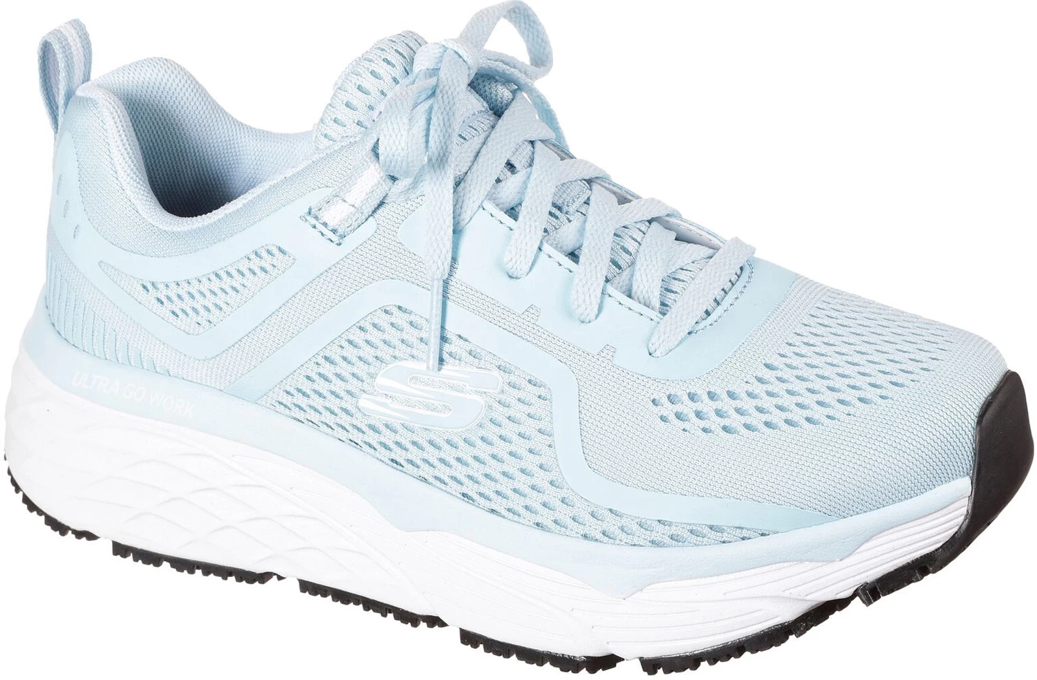 SKECHERS Work SK108029LBLW Banham, Women's, Light Blue/White, Soft Toe, Athletic, Work Shoe 3 SKECHERS Work SK108029LBLW Banham, Women's, Light Blue/White, Soft Toe, Athletic, Work Shoe
