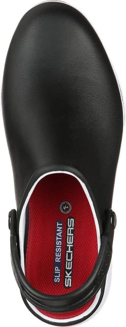 SKECHERS Work SK108051BKW Amreli, Women's, Black/White, Soft Toe, Slip Resistant Clog 10 SKECHERS Work SK108051BKW Amreli, Women's, Black/White, Soft Toe, Slip Resistant Clog -Shoes Sales Store sk108051bkw top