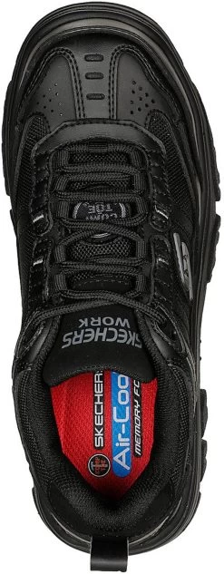 SKECHERS Work SK108076BLK Burgin-Hazardville, Women's, Black, Comp Toe, EH, Low Athletic, Work Shoe 10 SKECHERS Work SK108076BLK Burgin-Hazardville, Women's, Black, Comp Toe, EH, Low Athletic, Work Shoe -Shoes Sales Store sk108076blk top