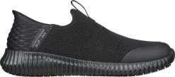 SKECHERS Work SK108127BLK Cessnock-Gwynedd Hands Free Slip-ins™, Women's, Black, Soft Toe, EH, Slip Resistant, Athletic Work Shoe -Shoes Sales Store sk108127blk side