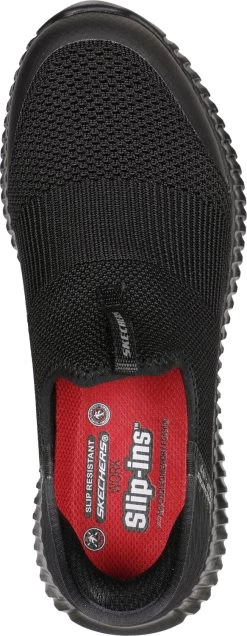 SKECHERS Work SK108127BLK Cessnock-Gwynedd Hands Free Slip-ins™, Women's, Black, Soft Toe, EH, Slip Resistant, Athletic Work Shoe -Shoes Sales Store sk108127blk top