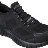 SKECHERS Work SK200062BLK Cicades-Rhettle, Men's, Black, Comp Toe SD, Low Athletic, Work Shoe -Shoes Sales Store sk200062blk profile