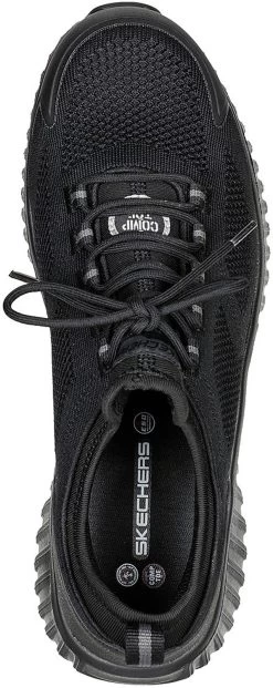 SKECHERS Work SK200062BLK Cicades-Rhettle, Men's, Black, Comp Toe SD, Low Athletic, Work Shoe -Shoes Sales Store sk200062blk top