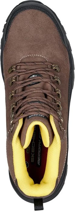 SKECHERS Work SK200091BRS Fannter-Dezful, Men's, Brown, Steel Toe, EH, WP, 6 Inch, Work Boot -Shoes Sales Store sk200091brs top