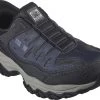 SKECHERS Work SK200211NVGY Cankton-Pending Hands Free Slip-ins™, Men's, Navy/Grey, Steel Toe, EH, Low Athletic, Work Shoe