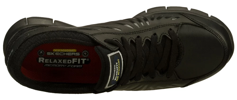 SKECHERS Work SK76551BLK Women's Relaxed Fit:Eldred Black, Soft Toe, Slip Resistant Athletic 6 SKECHERS Work SK76551BLK Women's Relaxed Fit:Eldred Black, Soft Toe, Slip Resistant Athletic - Image 4