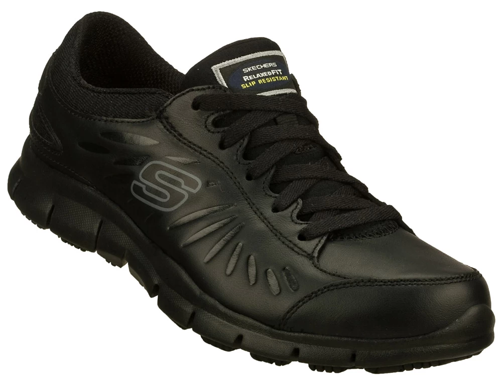 SKECHERS Work SK76551BLK Women's Relaxed Fit:Eldred Black, Soft Toe, Slip Resistant Athletic 3 SKECHERS Work SK76551BLK Women's Relaxed Fit:Eldred Black, Soft Toe, Slip Resistant Athletic