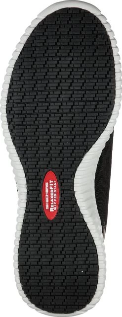 SKECHERS Work SK77188BKW Cessnock, Men's, Black/White, Soft Toe, EH, Slip Resistant Casual -Shoes Sales Store sk77188bkw outsole