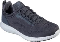 SKECHERS Work SK77188CHAR Cessnock, Men's, Charcoal, Soft Toe, EH, Slip Resistant Casual