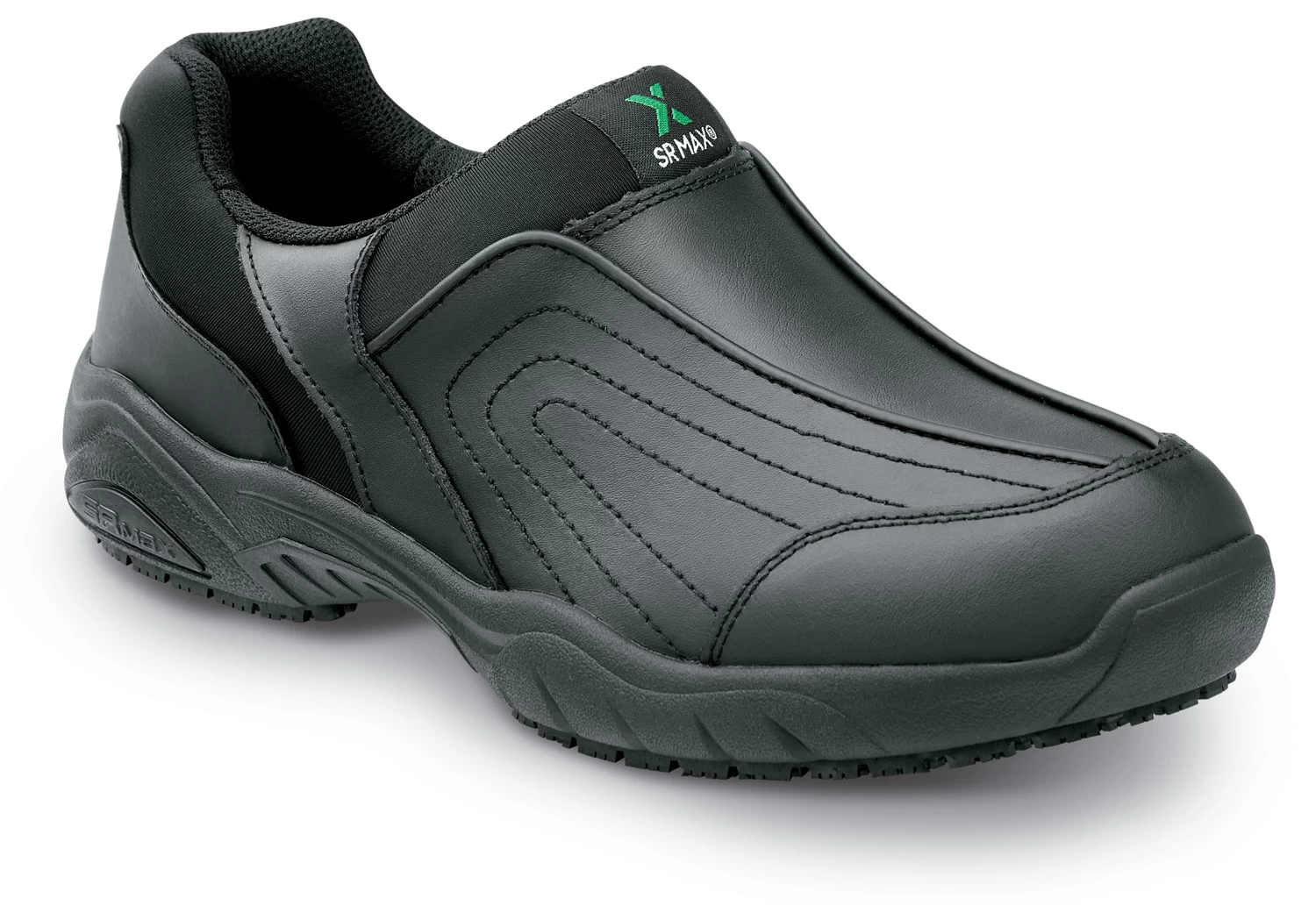 SR Max SRM140 Charlotte, Women's, Black, Athletic Slip On Style, MaxTRAX Slip Resistant, Soft Toe Work Shoe 3 SR Max SRM140 Charlotte, Women's, Black, Athletic Slip On Style, MaxTRAX Slip Resistant, Soft Toe Work Shoe