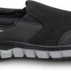Reebok Work SRB031 Sublite Women's, Black/Grey, Slip On Athletic Style, MaxTRAX Slip Resistant, Soft Toe Work Shoe -Shoes Sales Store srb031 side 2022temp