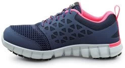 Reebok Work SRB032 Sublite Cushion Work, Women's, Navy/Pink, Athletic Style, MaxTRAX Slip Resistant, Soft Toe Work Shoe -Shoes Sales Store srb032 inside 2022 update